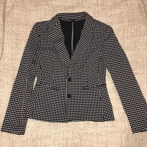 Checkered Black & White Blazer